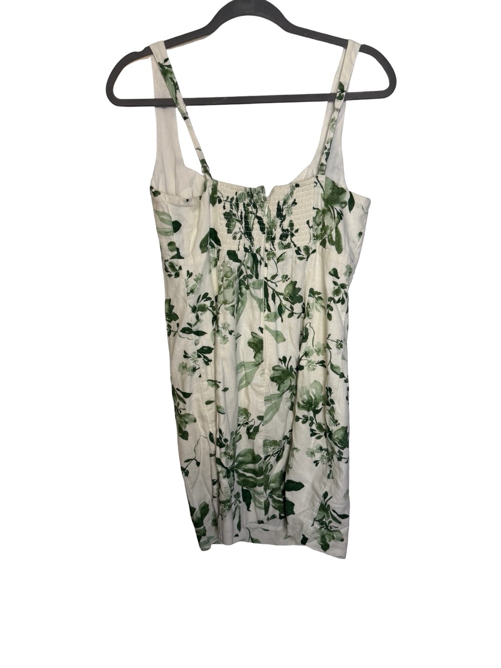 ✨🌿 Abercrombie & Fitch Floral Linen Blend Mini Dress Size Medium NWT 🌿✨ - Picture 6 of 6